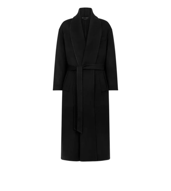 Double Splittable Wool Cashmere Shawl Coat