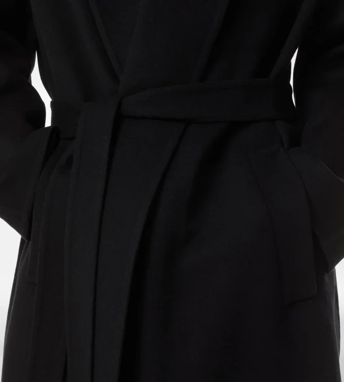 Double Splittable Wool Cashmere Shawl Coat