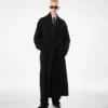 Double Splittable Wool Cashmere Shawl Coat
