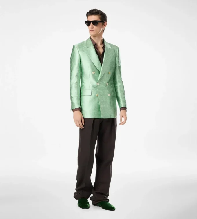Duchesse Polka Dot Jaquard Jacket