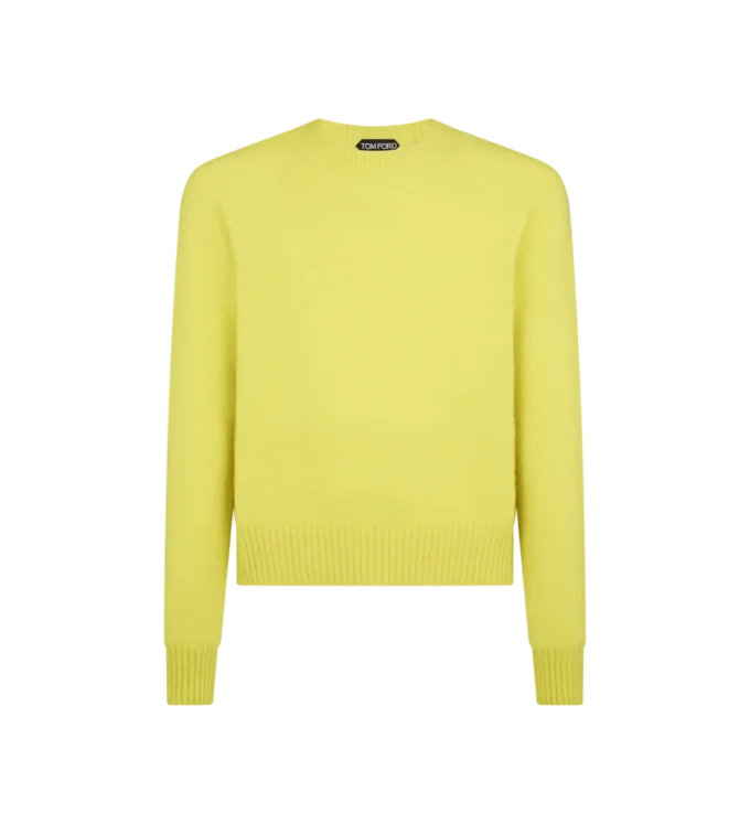 Felted Cashmere Crew Neck