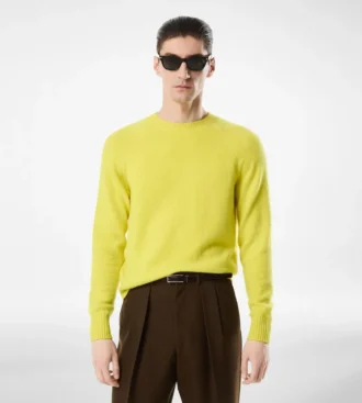 Felted Cashmere Crew Neck