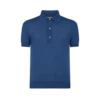 Fine Gauge Cashmere Silk Knit Polo