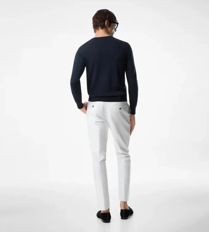 Fine Gauge Pure Wool Crew Neck
