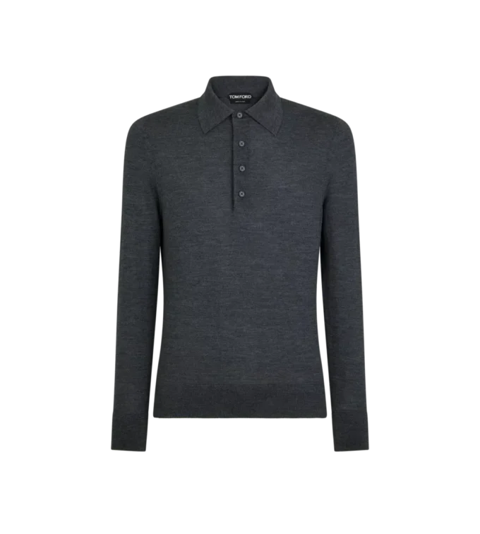 Fine Gauge Pure Wool Polo