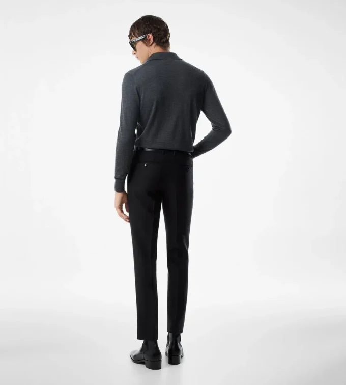 Fine Gauge Pure Wool Polo