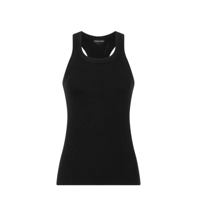 Fine Merino Rib Masculine Racerback Vest