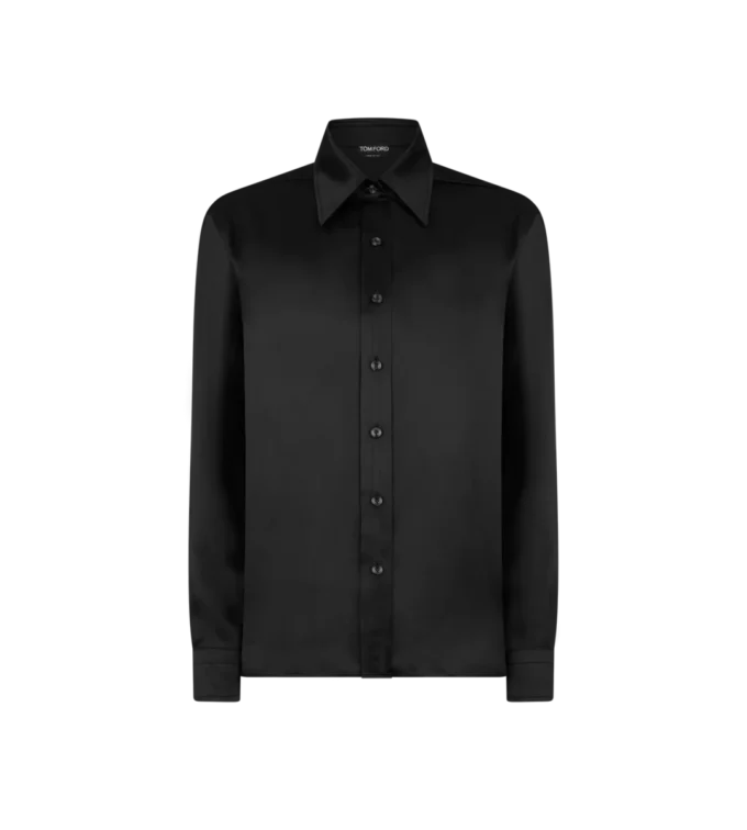 Fluid Charmeuse Silk Shirt