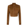 Full Grain Lamb Suede Officer Jacket