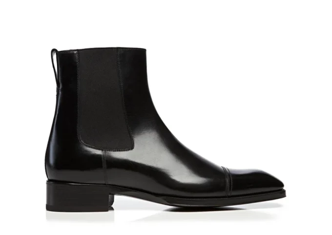Gianni Leather Cap Toe Chelsea Boot
