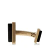 Gold and Onyx Square Cufflinks