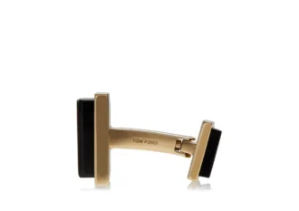 Gold and Onyx Square Cufflinks Gold and Onyx Square Cufflinks