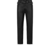 Grain Leather Biker Pant