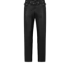 Grain Leather Biker Pant