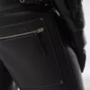 Grain Leather Biker Pant