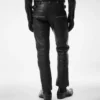 Grain Leather Biker Pant