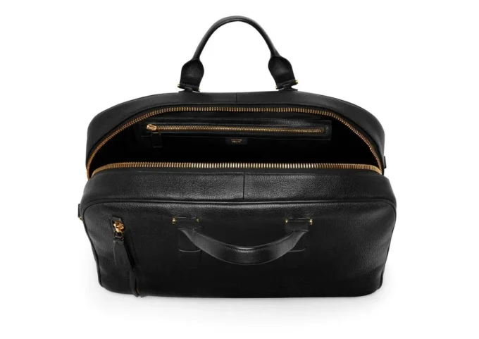 Grain Leather Buckley Bowling Bag
