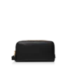 Grain Leather Double Zip Toiletry Bag