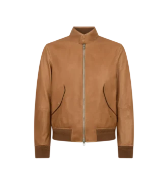 Grain Leather Harrington