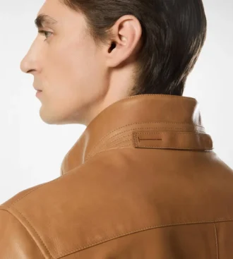 Grain Leather Harrington