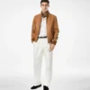 Grain Leather Harrington