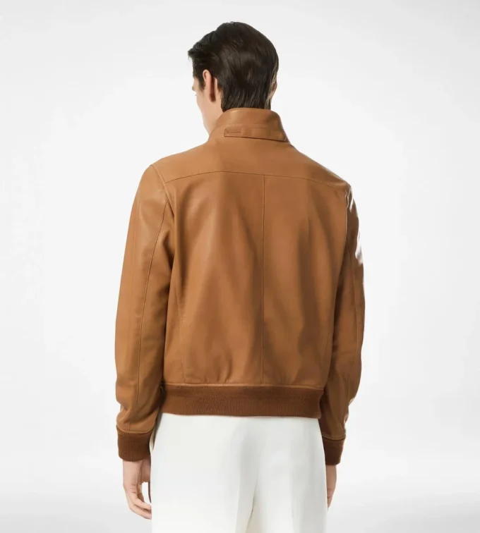 Grain Leather Harrington