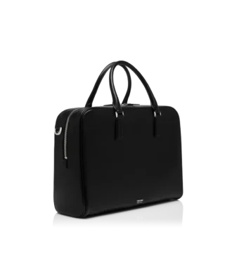 Grain Leather Minimal Briefcase