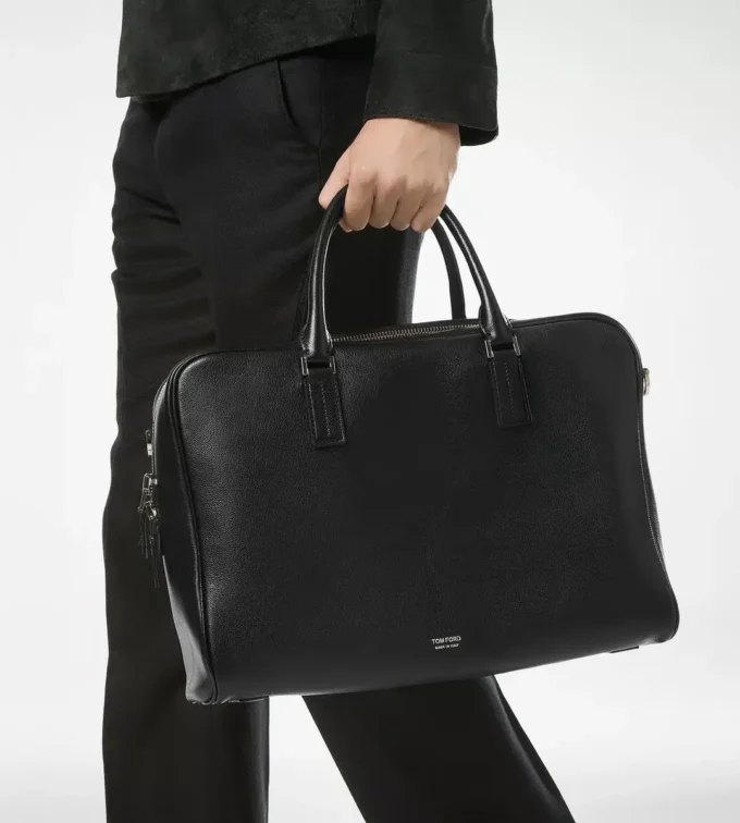 Grain Leather Minimal Briefcase Grain Leather Minimal Briefcase
