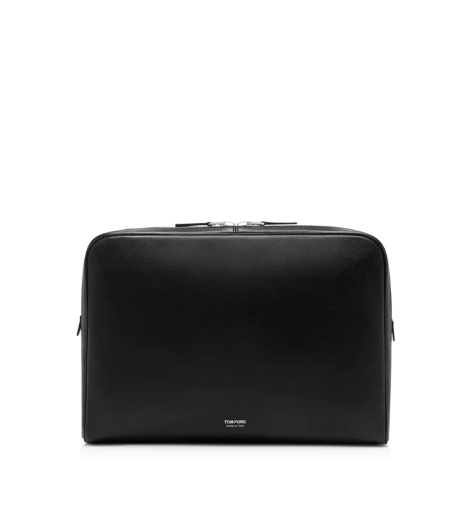 Grain Leather Minimal Laptop Pouch