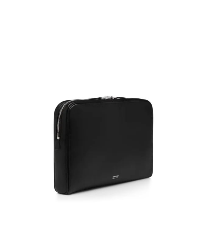 Grain Leather Minimal Laptop Pouch