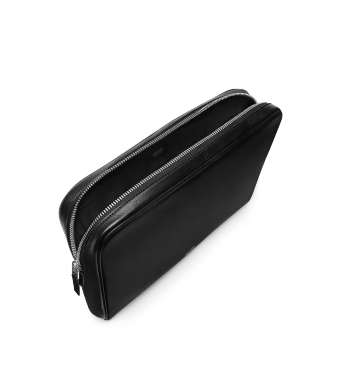 Grain Leather Minimal Laptop Pouch