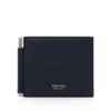 Grain Leather Money Clip Wallet