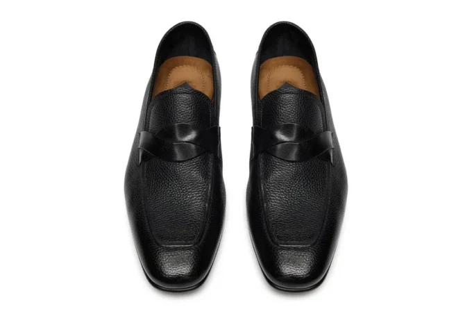 Grain Leather Sean Twisted Band Loafer