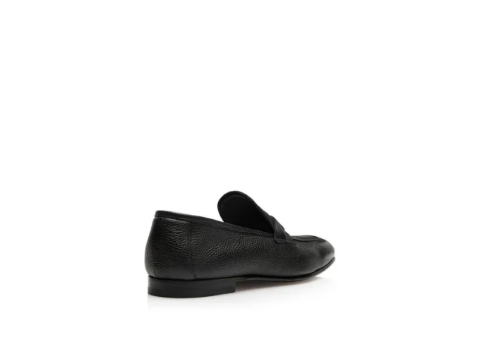 Grain Leather Sean Twisted Band Loafer