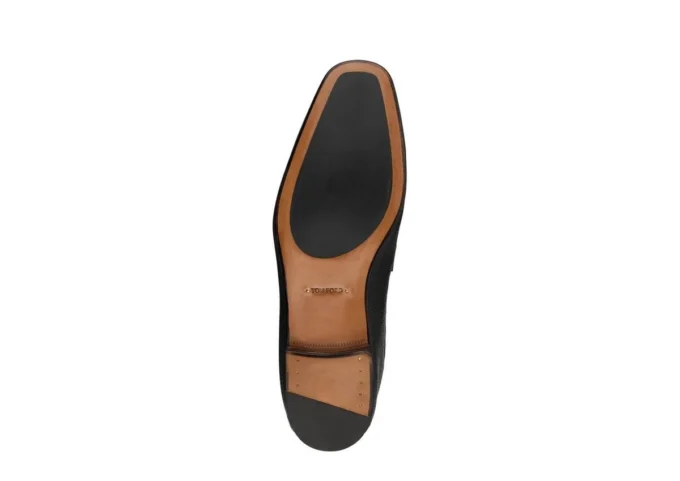 Grain Leather Sean Twisted Band Loafer