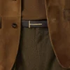 Grain Leather Slim T Reversible Belt