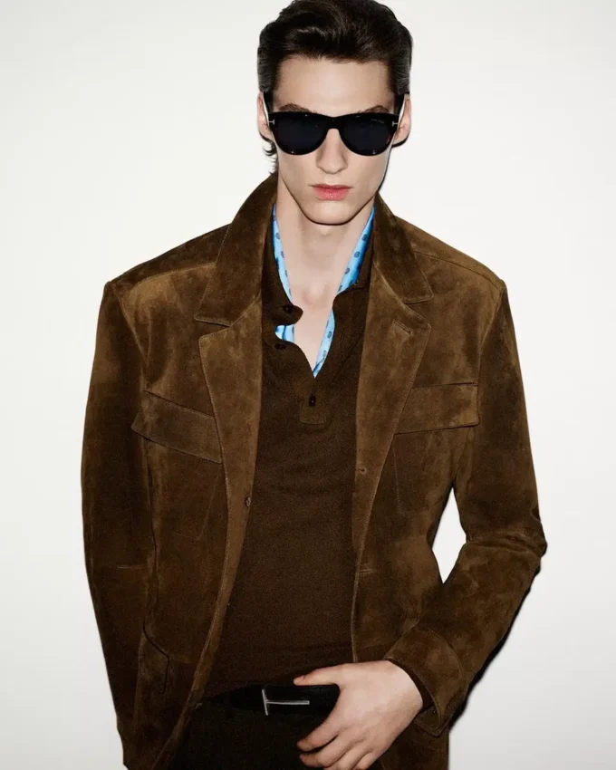 Grain Leather Slim T Reversible Belt