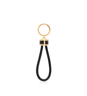 Grain Leather T Loop Keyring