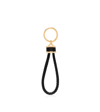 Grain Leather T Loop Keyring