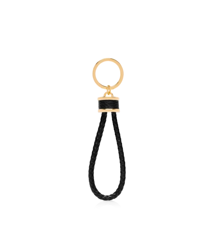 Grain Leather T Loop Keyring