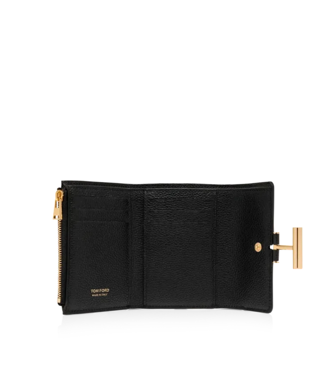 Grain Leather Tara Compact Wallet
