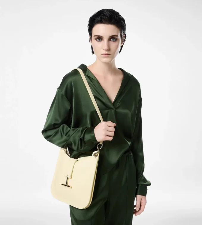 Grain Leather Tara Small Crossbody
