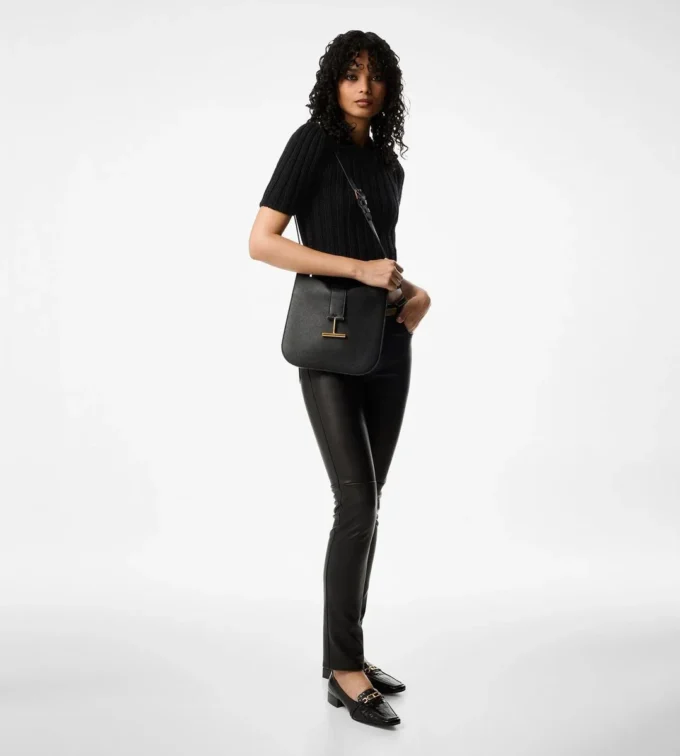 Grain Leather Tara Small Crossbody