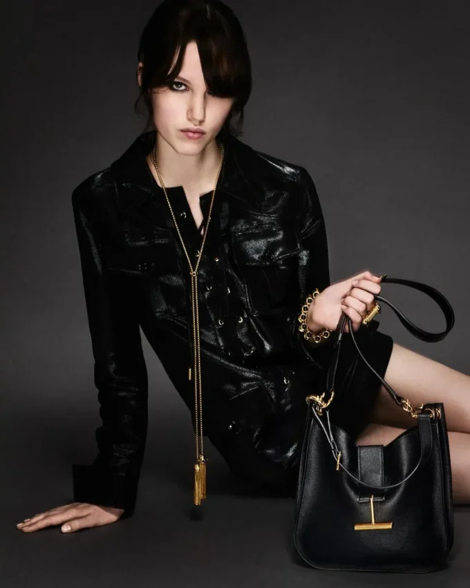 Grain Leather Tara Small Crossbody