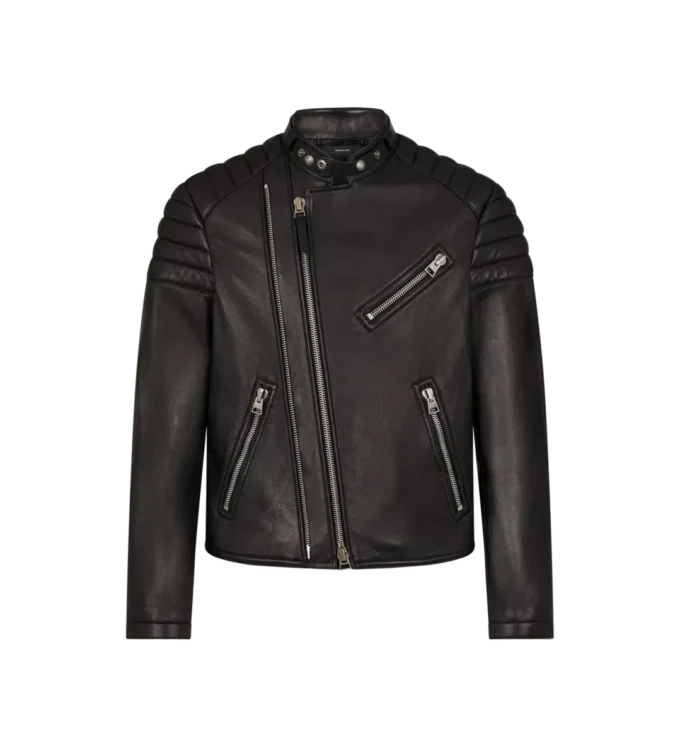 Grain Leather Zip Biker Grain Leather Zip Biker