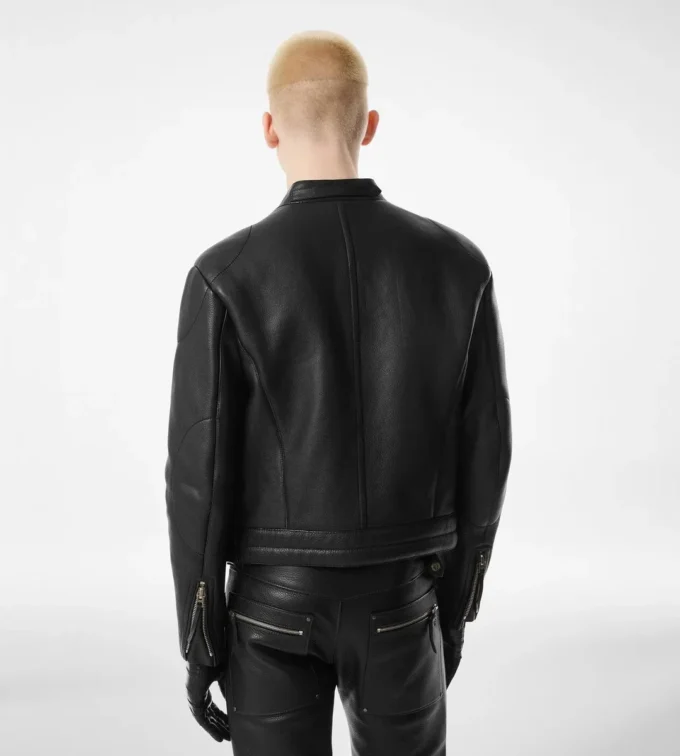 Grain Leather Zip Biker Grain Leather Zip Biker