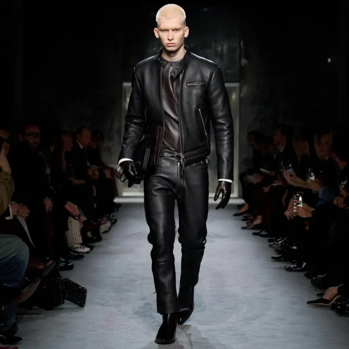 Grain Leather Zip Biker Grain Leather Zip Biker