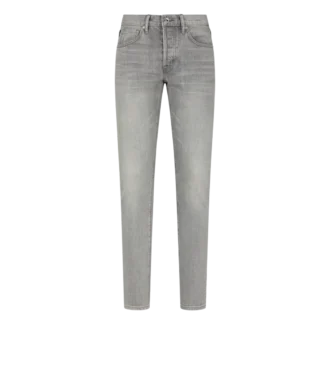 Grey Stretch Slim Fit Selvedge Denim