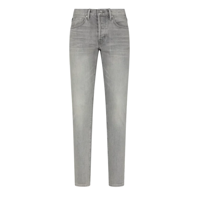 Grey Stretch Slim Fit Selvedge Denim