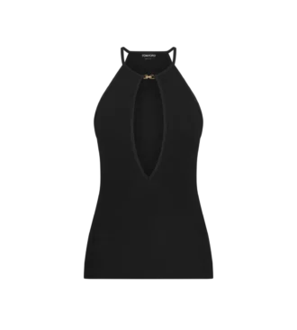 Halterneck Top with Cut Out